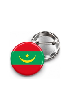 Moritanya Bayrağı - 58mm Rozet Çok Renkli