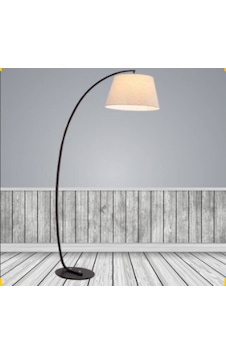 Riolight Retro,rustik,vintage1 Hareketli Krem Kumaş Başlık Siyah