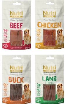 Nutri Canin 4 Çeşit Karma Fileto Köpek Ödülü 80 G X 4 Adet