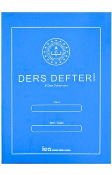 8 Ders Yoklamasız Ders Defteri Mavi Plastik Kapaklı 8 Ders Yoklamasız Ders Defteri Mavi Plastik Kapaklı
