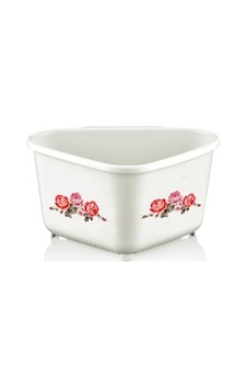 Özmet Çiçek Desenli Süzgeçli Lavabo Çöp Kutusu Özmet Çiçek Desenli Süzgeçli Lavabo Çöp Kutusu