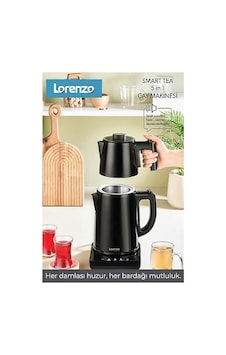 Lorenzo Smart Tea 5 İn 1 Konuşan Çay Makinesi Siyah Lorenzo Smart Tea 5 İn 1 Konuşan Çay Makinesi Siyah