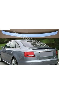Audi A6 C6 Bagaj Üstü Spoiler Parlak Siyah Boyalı Policarbondur