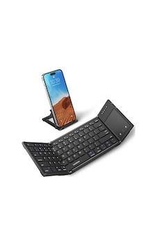 Samsers Dokunmatik Yüzeyli Katlanabilir Bluetooth Klavye Black-62873 Samsers Dokunmatik Yüzeyli Katlanabilir Bluetooth Klavye Black-62873