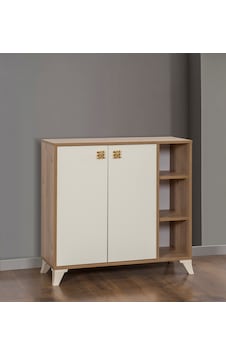 Dardason Ayakkabılık M120 Beyaz - Meşe Dardason Ayakkabılık M120 Beyaz - Meşe