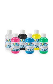 Carioca Tempera Guaj Boya Süper Yıkanabilir 6 Renk X 250 Ml Çok Renkli