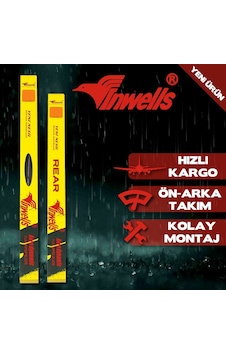 Vw Golf 4 Ön Arka İnwells Muz Silecek Takımı 2002-2005 Vw Golf 4 Ön Arka İnwells Muz Silecek Takımı 2002-2005
