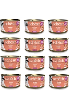 Schesir Somonlu Tam Ve Dengeli Broth Pişirme Suyunda Kedi Konservesi 85 Gr. X 12 Adet Schesir Somonlu Tam Ve Dengeli Broth Pişirme Suyunda Kedi Konservesi 85 Gr. X 12 Adet
