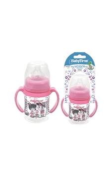 Baby Time Silikon Uçlu Geniş Ağız Kulplu Biberon 150 ml Baby Time Silikon Uçlu Geniş Ağız Kulplu Biberon 150 ml