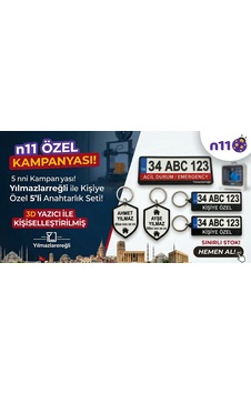 Kişiye Özel Plaka Anahtarlık - 3d Baskı İsimli Araç Plaka Anahtarlık Çok Renkli 5li Set