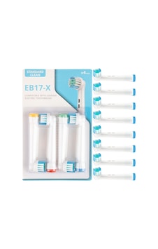 8 Adet Standard Cleaning Type Eb-17x Şarjlı Ve Pilli Diş Fırçası Uyumlu Yedek Başlık Tek Ebat 8 Adet Standard Cleaning Type Eb-17x Şarjlı Ve Pilli Diş Fırçası Uyumlu Yedek Başlık Tek Ebat