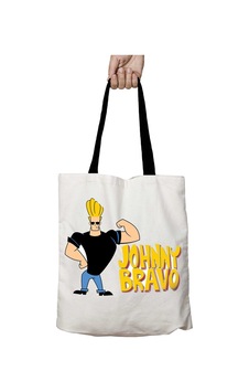 Art Hediye Siyah Kulplu Johnny Bravo Modern Yıkanabilir Okul Omuz Çanta Çok Renkli Art Hediye Siyah Kulplu Johnny Bravo Modern Yıkanabilir Okul Omuz Çanta Çok Renkli