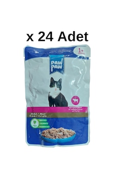 Paw Paw Jöle İçinde Biftekli Yaş Kedi Maması 85 Gr X 24 Adet Paw Paw Jöle İçinde Biftekli Yaş Kedi Maması 85 Gr X 24 Adet