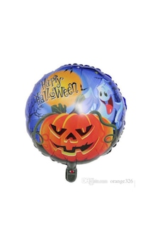 Happy Halloween Folyo Balon 18 İnç Pop Çok Renkli Happy Halloween Folyo Balon 18 İnç Pop Çok Renkli