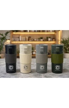 350 Ml Paslanmaz Çelik Termos Dereceli Mug - Sızdırmaz Kapaklı Çift Katmanlı Dereceli Termos Alk462 Diğer