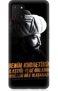 Samsung Galaxy Note 10 Lite Uyumlu Fatih Sultan Mehmet Han Desenli Silikon Kılıf Samsung Galaxy Note 10 Lite Uyumlu Fatih Sultan Mehmet Han Desenli Silikon Kılıf