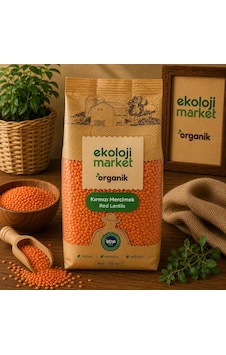 Organik Kırmızı Mercimek 750 Gr. 4'li Paket Organik Kırmızı Mercimek 750 Gr. 4'li Paket