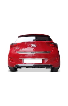 Hyundai İ30 (2011-2016) Egzos Görünümlü Arka Tampon Eki - Difüzör