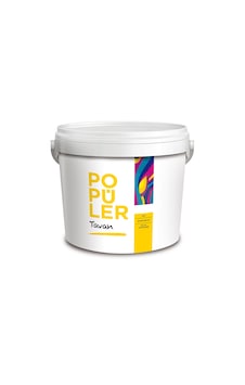 Popüler Su Bazlı Mat Plastik Tavan Boyası Mat Beyaz 17.5 Kg Popüler Su Bazlı Mat Plastik Tavan Boyası Mat Beyaz 17.5 Kg