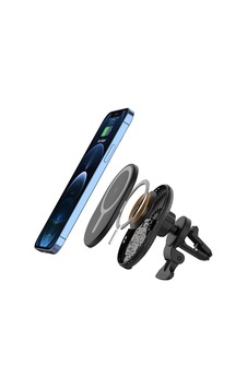 15w Magsafe Iphone 11-12-13-14-15 Pro-pro Max Uyumlu Magnetic Wireless Universal Araç Telefon Tutucu Siyah - 593022859 Siyah