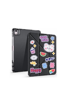 İpad Air 11inç M4 / M3 / M2 Air 4. / 5.nesil 10.9inç Uyumlu Kalem Bölmeli Kawaii Origami Standlı Uyuku Modlu Tablet Kılıfı Arka Kapak İpad Air 11inç M4 / M3 / M2 Air 4. / 5.nesil 10.9inç Uyumlu Kalem Bölmeli Kawaii Origami Standlı Uyuku Modlu Tablet Kılıfı Arka Kapak