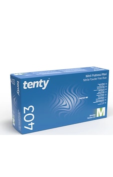 Tenty Pudrasız Nitril Eldiven Mavi 100'lü Tenty Pudrasız Nitril Eldiven Mavi 100'lü