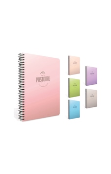 Gıpta Pastoral A4 120 Yaprak Kareli Spiralli Pp Plastik Kapak Defter 1 Adet