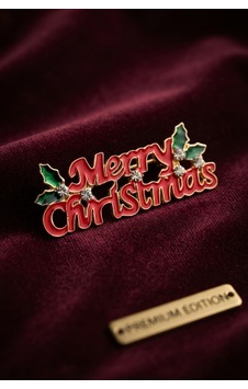 Yılbaşı Temalı Merry Chirstmas Yazılı Broş 5886 Çok Renkli Yılbaşı Temalı Merry Chirstmas Yazılı Broş 5886 Çok Renkli