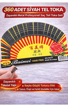 360 Adet Siyah Tel Toka Saç Tokası Dayanıklı Metal Profesyonel Saç Teli Toka Seti Açık Kahve 360 Adet Siyah Tel Toka Saç Tokası Dayanıklı Metal Profesyonel Saç Teli Toka Seti Açık Kahve