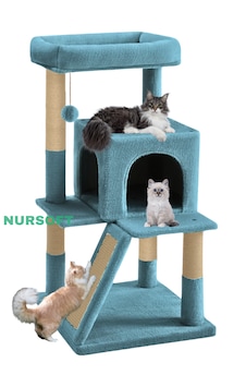 Nursoft Teraslı Dekoratif Kedi Tırmalama Evi - 0091 Nursoft Teraslı Dekoratif Kedi Tırmalama Evi - 0091