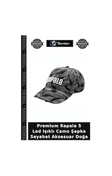 Terrien Premium Rapala 5 Led Işıklı Camo Şapka Seyahat Aksesuar Doğa Çok Renkli Terrien Premium Rapala 5 Led Işıklı Camo Şapka Seyahat Aksesuar Doğa Çok Renkli