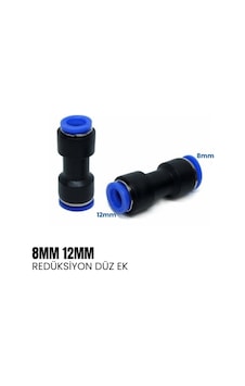 Shuıvan Pnömatik Rekor 8mm 12mm Redüksiyon Düz Ek - Şipşak-1095 Shuıvan Pnömatik Rekor 8mm 12mm Redüksiyon Düz Ek - Şipşak-1095
