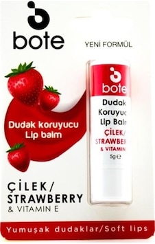 Bote Çilek Aromalı Dudak Koruyucu Lip Balm 5 Gr Bote Çilek Aromalı Dudak Koruyucu Lip Balm 5 Gr