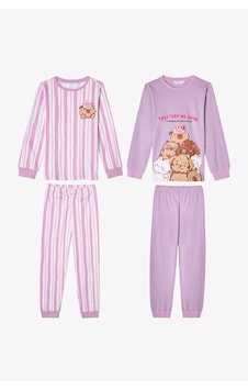 Penti Kız Çocuk Capy Community Pamuklu Uzun Kollu 2li Pijama Takımı Çok Renkli Penti Kız Çocuk Capy Community Pamuklu Uzun Kollu 2li Pijama Takımı Çok Renkli
