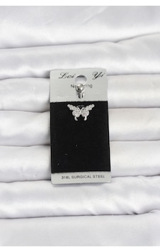316l Cerrahi Çelik Kelebek Model Göbek Piercing 316l Cerrahi Çelik Kelebek Model Göbek Piercing