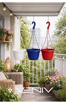 3 Adet Askılı Dekoratif Saksı / Askılar Dahil- 18 Cm X 12 Cm 15512841 3 Adet Askılı Dekoratif Saksı / Askılar Dahil- 18 Cm X 12 Cm 15512841