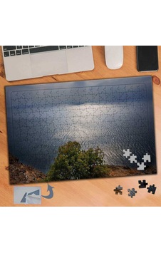 Yukardan Ağaç Ve Deniz 240 Parça Puzzle Yapboz Tablo-945