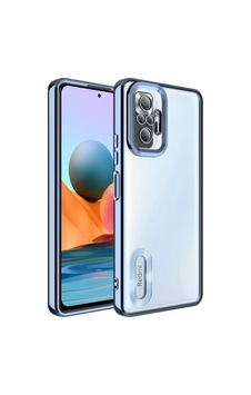 Xiaomi Redmi Note 10 Pro Kılıf Kamera Korumalı Logo Gösteren Zore Omega Kapak Sierra Mavi Xiaomi Redmi Note 10 Pro Kılıf Kamera Korumalı Logo Gösteren Zore Omega Kapak Sierra Mavi