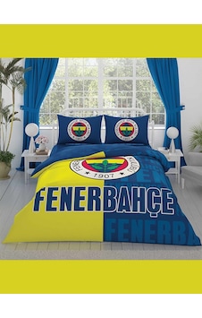 Taç Lisanslı Nevresim Takımı Fenerbahçe Parçalı Logo Çift Kişilik Taç Lisanslı Nevresim Takımı Fenerbahçe Parçalı Logo Çift Kişilik