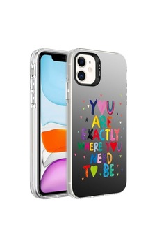 Apple Uyumlu iPhone 12 Kılıf Desenli Zore Silver Sert Kapak Apple Uyumlu iPhone 12 Kılıf Desenli Zore Silver Sert Kapak