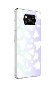 Xiaomi Poco X3 Kılıf Zore M-blue Desenli Kapak Cow No2 Xiaomi Poco X3 Kılıf Zore M-blue Desenli Kapak Cow No2