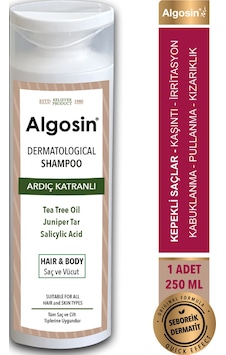 Algosin Ardıç Katranlı Kükürtlü Bitkisel Dermotolojik Şampuan 250 ML Algosin Ardıç Katranlı Kükürtlü Bitkisel Dermotolojik Şampuan 250 ML