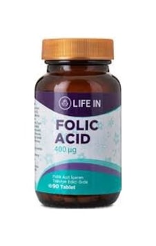 Life In Folik Asit 18G 90 Tablet Life In Folik Asit 18G 90 Tablet