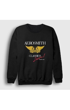 Presmono Unisex Classics Aerosmith Sweatshirt Siyah Presmono Unisex Classics Aerosmith Sweatshirt Siyah