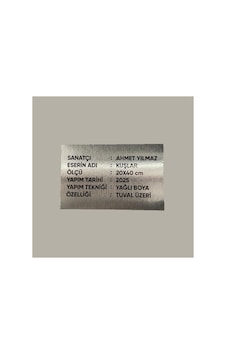 Aluminyum Sanat Eseri / Ürün Tanıtım Plakası 7x10 Cm Arkası Yapışkanlı
