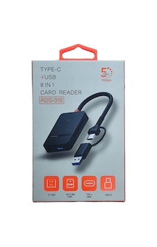 Pmr 8 İn 1 ADS-316 Type C - Usb 3.0 Usb Çoklayıcı - Compact Flash - Microsd-sd Kart Okuyucu Pmr 8 İn 1 ADS-316 Type C - Usb 3.0 Usb Çoklayıcı - Compact Flash - Microsd-sd Kart Okuyucu