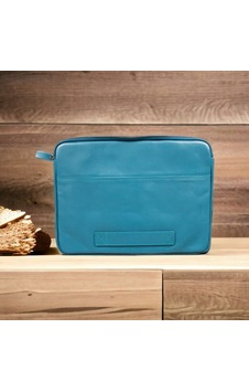 Awe 16 İnç Macbook Ve Pc Uyumlu Deri Kılıf Brn4 Mavi Çok Renkli