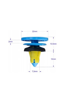Kapi Döseme Klips Fiat Egea 500x 51987227 Jeep Renegade 323078597 -25 Adet