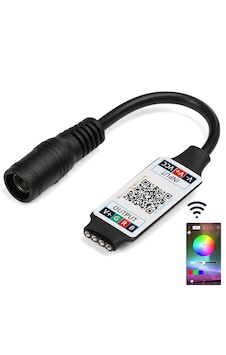 Bluetooth Destekli Dc 5 - 24 Volt 6 Amper Rgb Led Kontrol Cihazı Çok Renkli