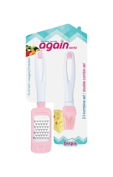 Again Saplı Mini Rende & Silikon Yumurta Fırçası Seti Again Saplı Mini Rende & Silikon Yumurta Fırçası Seti